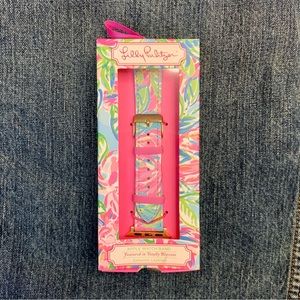 Lilly Pulitzer Apple Watch Band featured in Totally Blossom for Watches 38 44mm